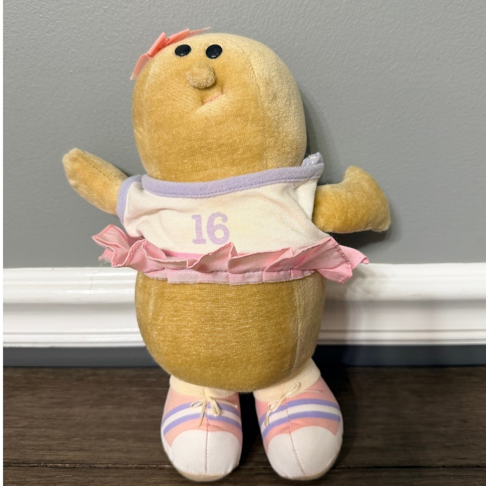 Vintage 1985 Avon Somersaults Pals Plush Peanut Zippy Cheerleader  Toy
